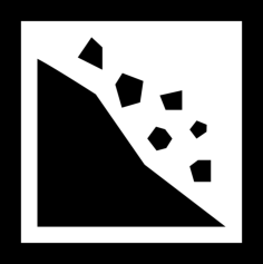 Landslide Sign Vinyl Svg File, Free Vectors File